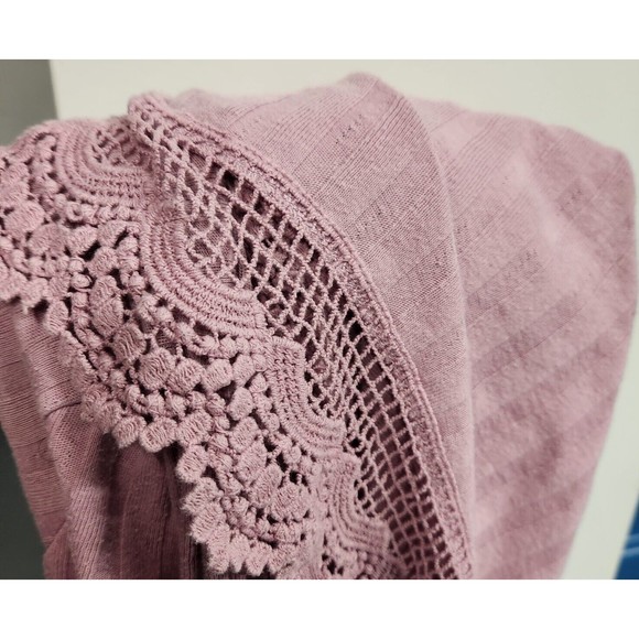 Roman’s Women’s XXL Plus Size Tunic Top Blouse Cardigan Bohemian Purple Pink 2 x - Picture 7 of 7